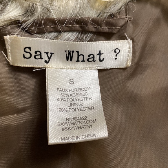 Say What Faux Fur vest S - Picture 2 of 8